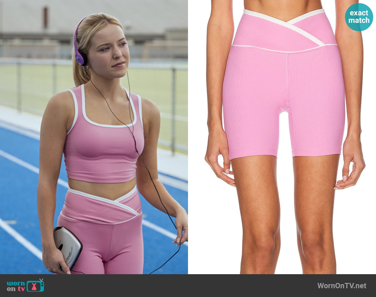 Year Of Ours Ribbed Two Tone Veronica Short worn by Elle Woods (Lexi Minetree) on Elle