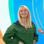 Zanna Roberts Rassi’s green cropped zip jacket on Today