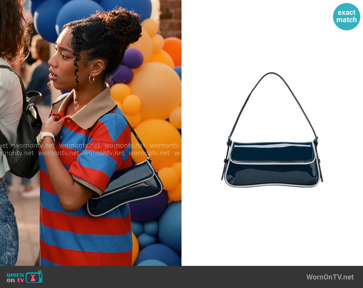 Zara Patent Shoulder Bag worn by Jessica Whitley (Iman Benson) on Sweet Magnolias