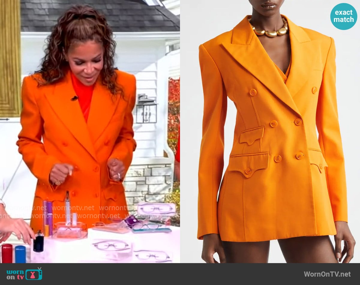 Zimmermann Alchemy Double Breasted Blazer worn by Sunny Hostin on The View