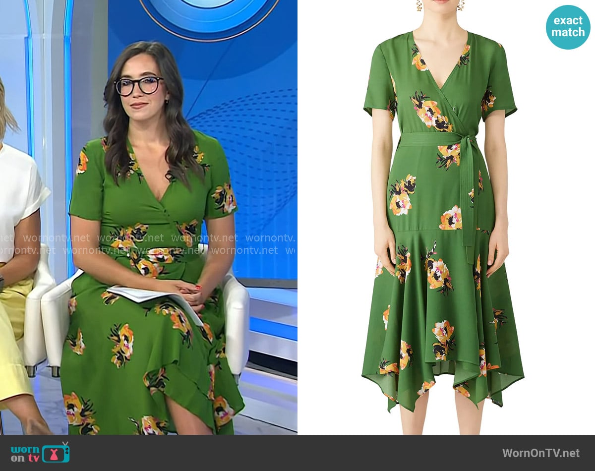 A.L.C. Cora Wrap Dress worn by Savannah Sellers on Today