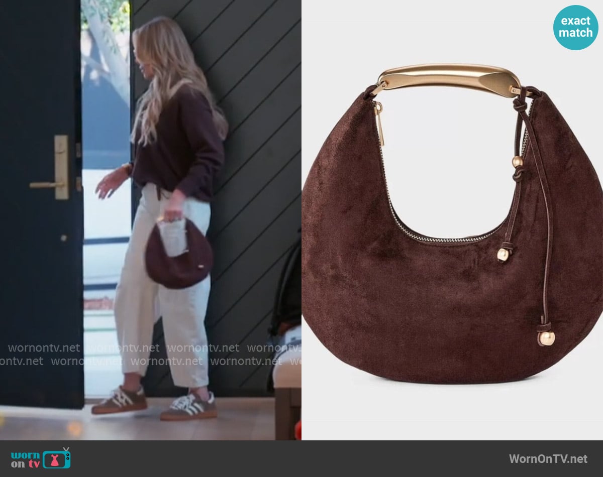 A New Day Metal Handle Crescent Saddle Handbag worn by Tamra Judge on The Real Housewives of Orange County