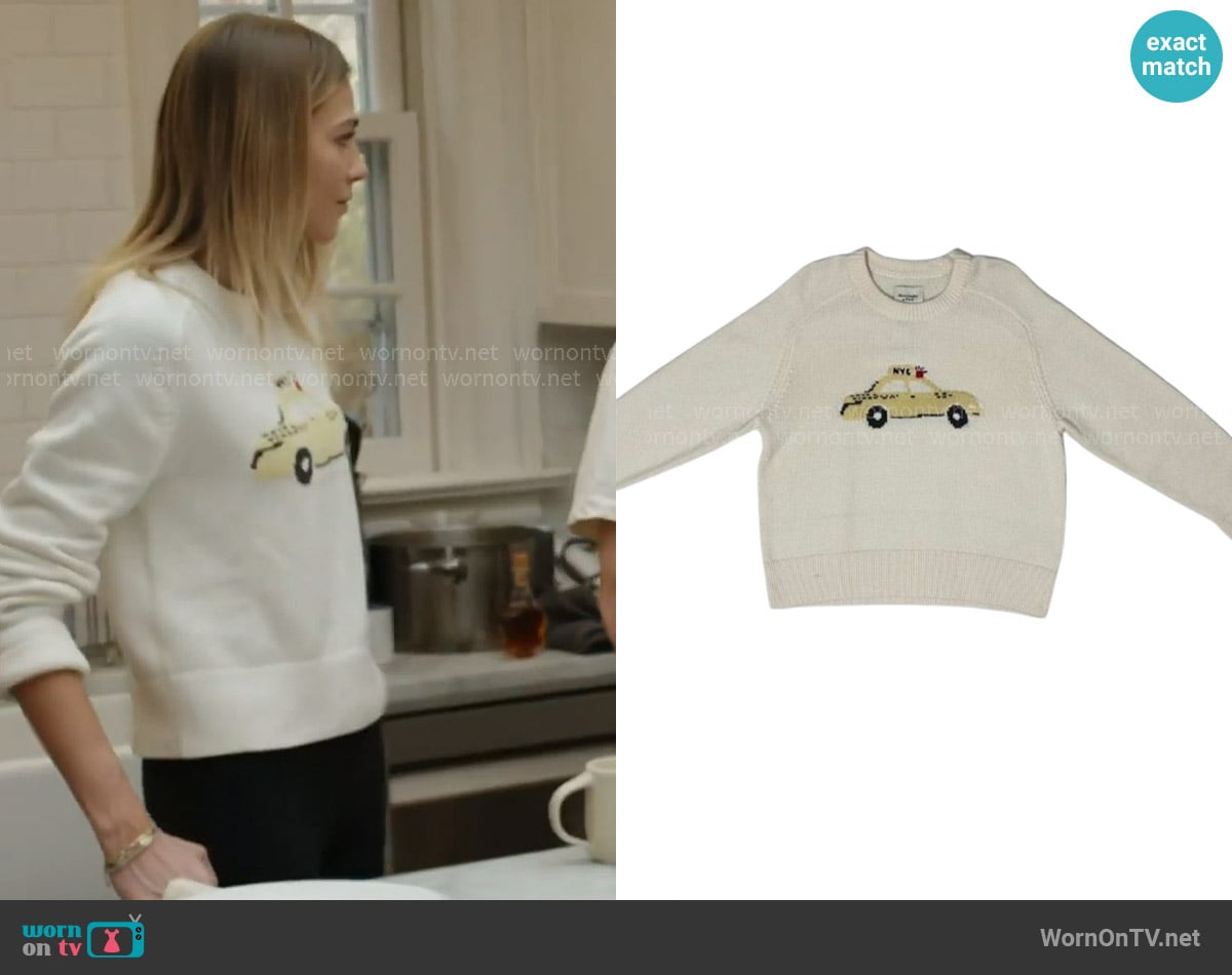 Abercrombie & Fitch NYX Taxi Crewneck Sweater worn by Lexi Sundin on In The City