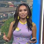 Adelle’s purple lemon print dress on Today