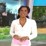 Adriana Diaz’s white blazer dress on CBS Mornings