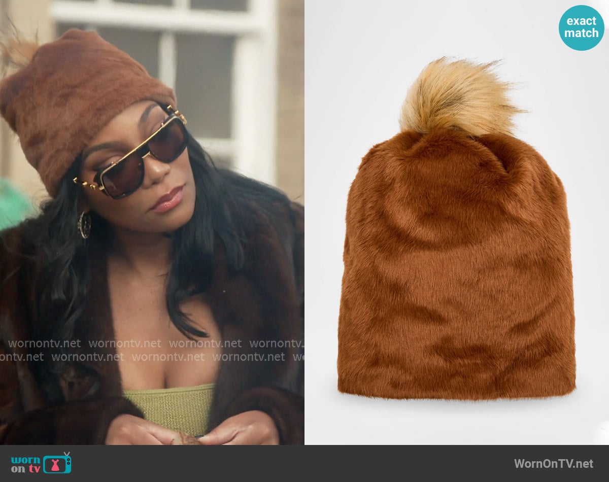 Adrienne Landau The Teddy Beanie worn by Angela Oakley on The Real Housewives of Atlanta