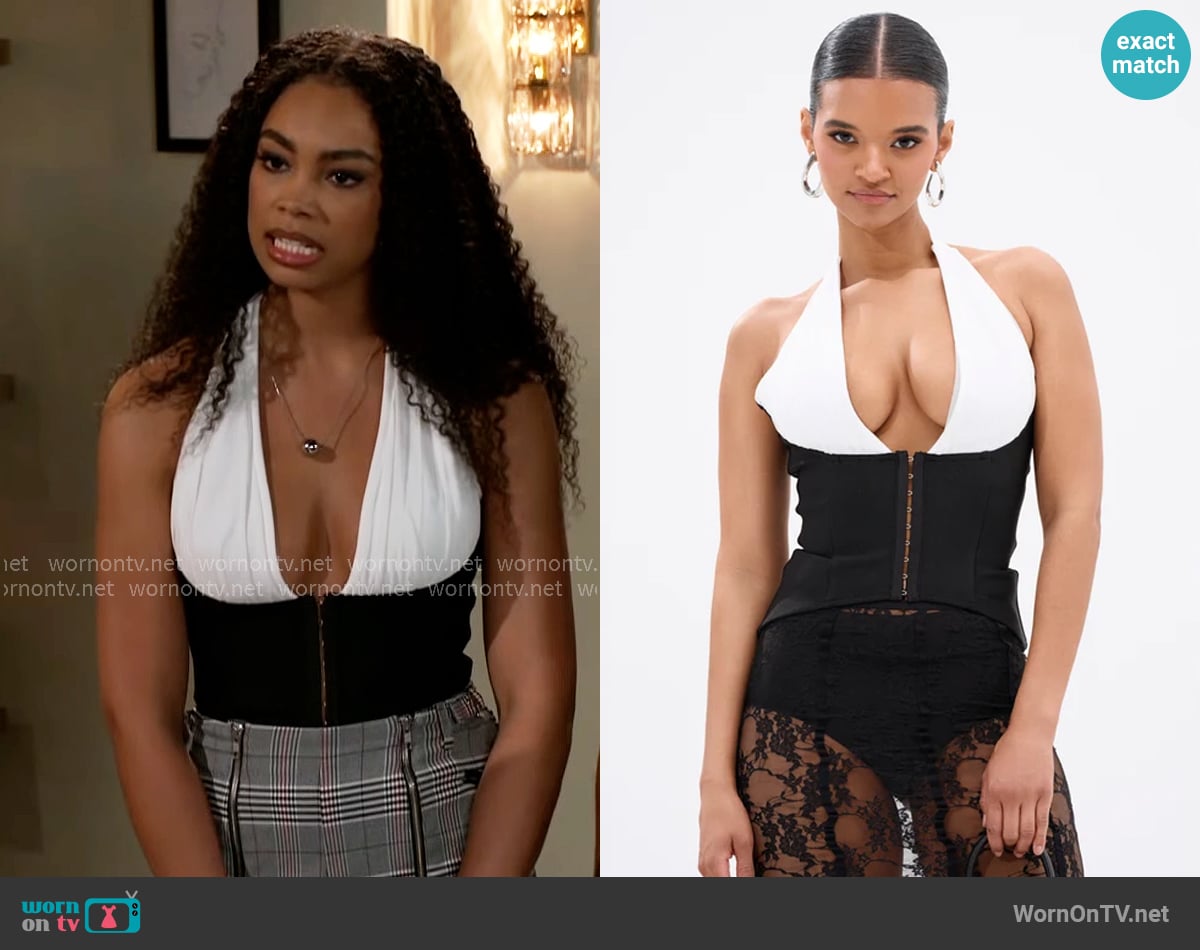 Akira Prairie Girl Corset Top worn by Chelsea Hamilton (RhonniRose Mantilla) on Beyond the Gates