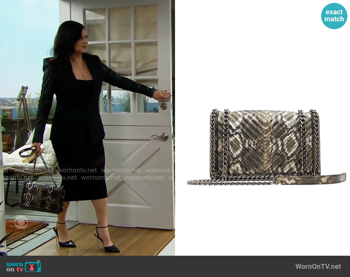 Aldo Greenwald Bag worn by Katie Logan (Heather Tom) on The Bold and the Beautiful