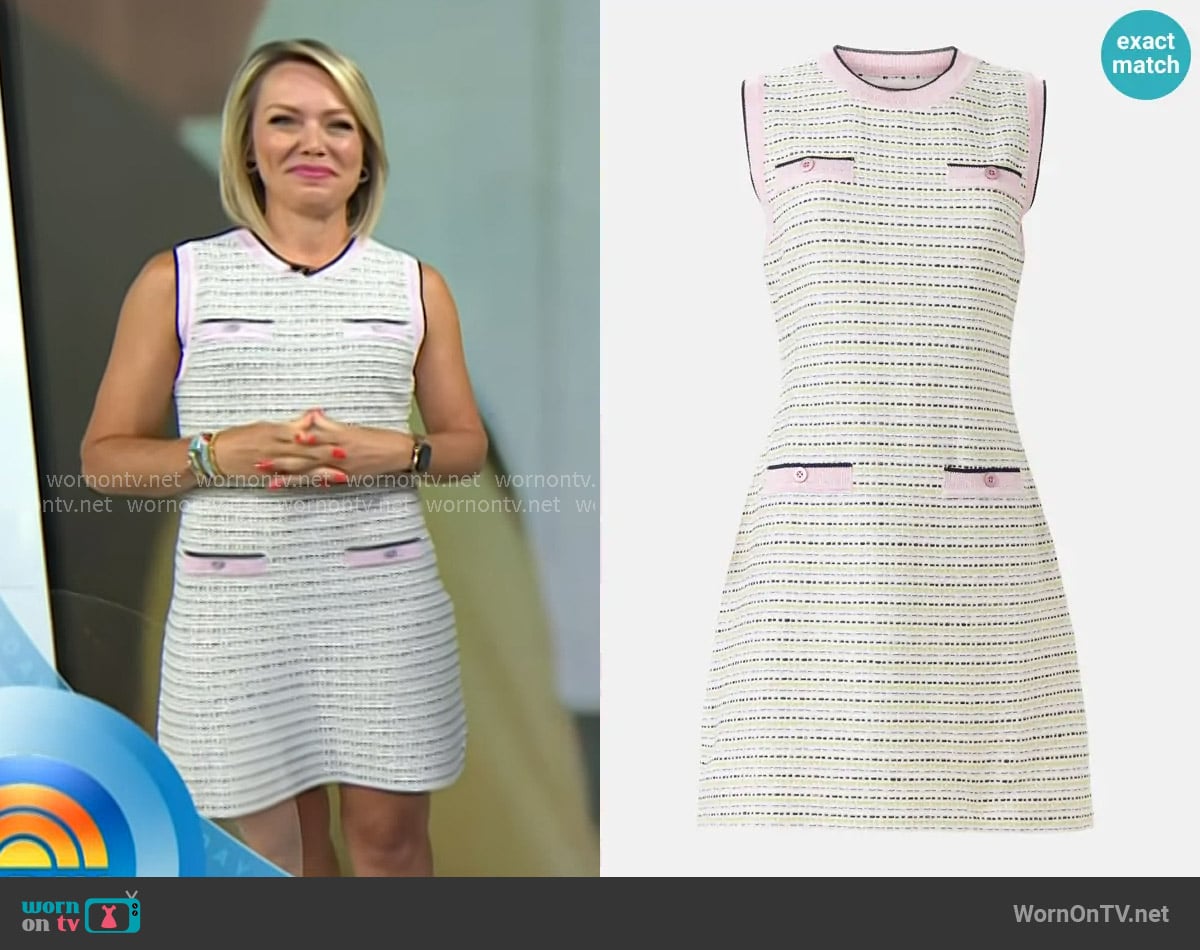 Aldomartins Tweed Knit Mini Dress worn by Dylan Dreyer on Today