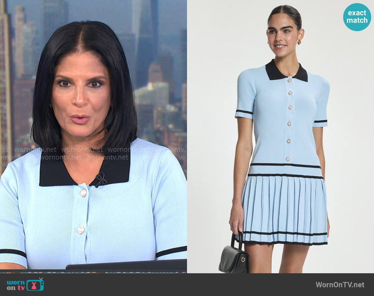 Alexia Admor Lucina Dully Pleated Mini Dress worn by Darlene Rodriguez on Today