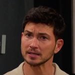 Alex’s beige knit short sleeve shirt on Days of our Lives