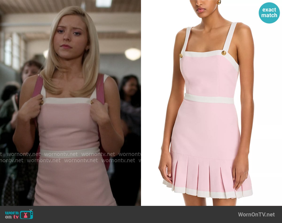 Alice + Olivia Clarine Square Pleated Mini Dress worn by Elle Woods (Lexi Minetree) on Elle