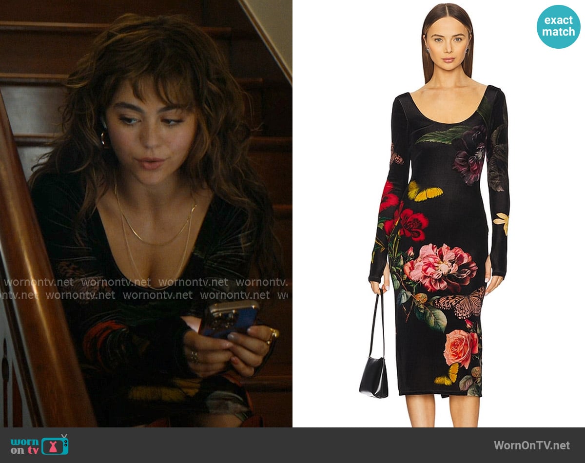 Alice + Olivia Delora Ankle Length Dress worn by Allie Hayes (Mika Abdalla) on Off Campus