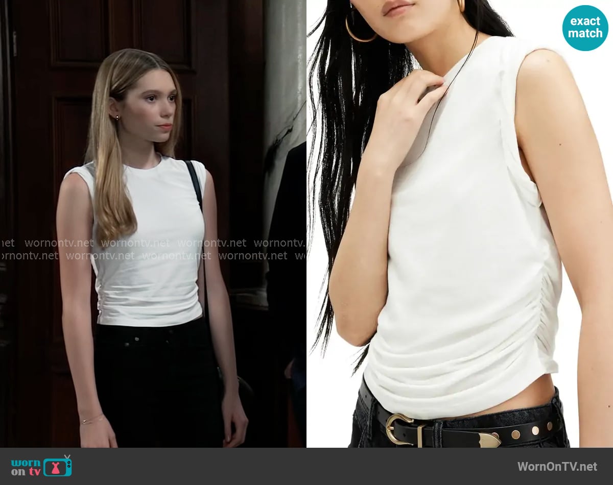 Charlotte’s white tank top on General Hospital Charlotte’s white tank top on General Hospital