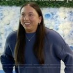 Alli’s blue sweatshirt on The McBee Dynasty Real American Cowboys