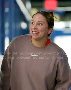 Alli's brown sweatshirt on The McBee Dynasty Real American Cowboys