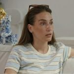 Amanda’s blue striped tee on In The City