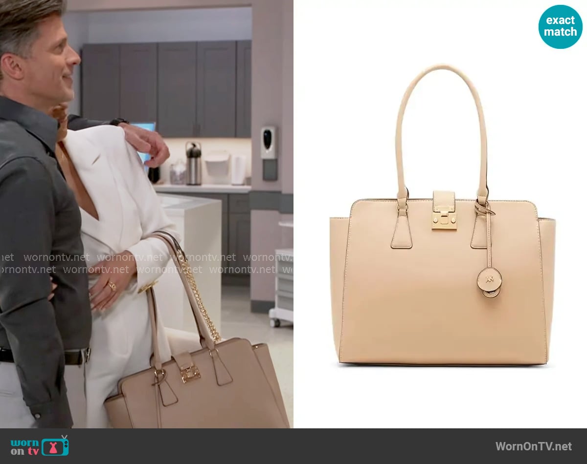Anne Klein Laptop Work Tote worn by Nicole Dupree Richardson (Daphnee Duplaix) on Beyond the Gates