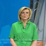 Anne Thompson’s green belted shirtdress on Today