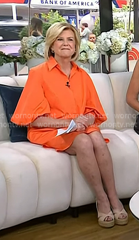 Anne’s orange shirtdress on Today