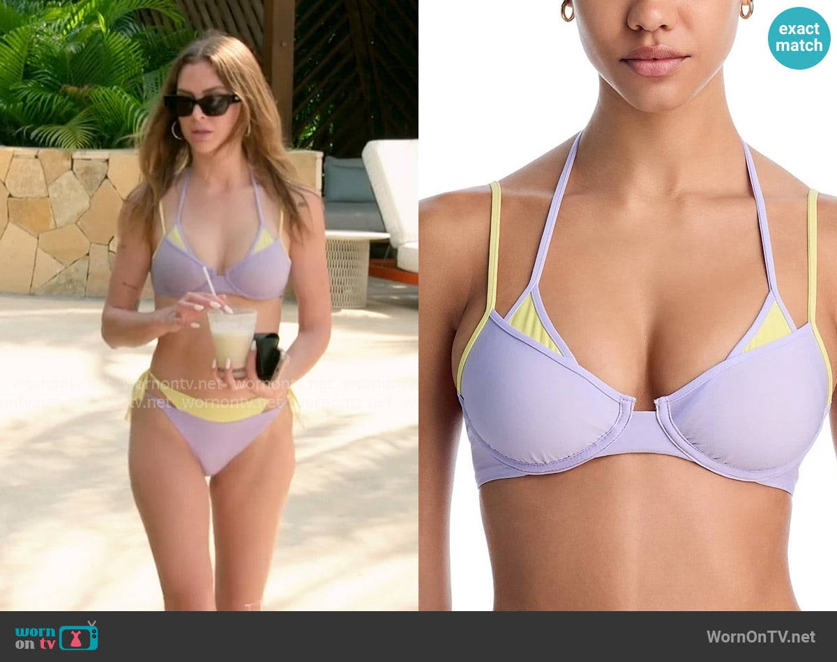 AQUA Layered Look Bikini Top worn by Lala Kent on The Valley