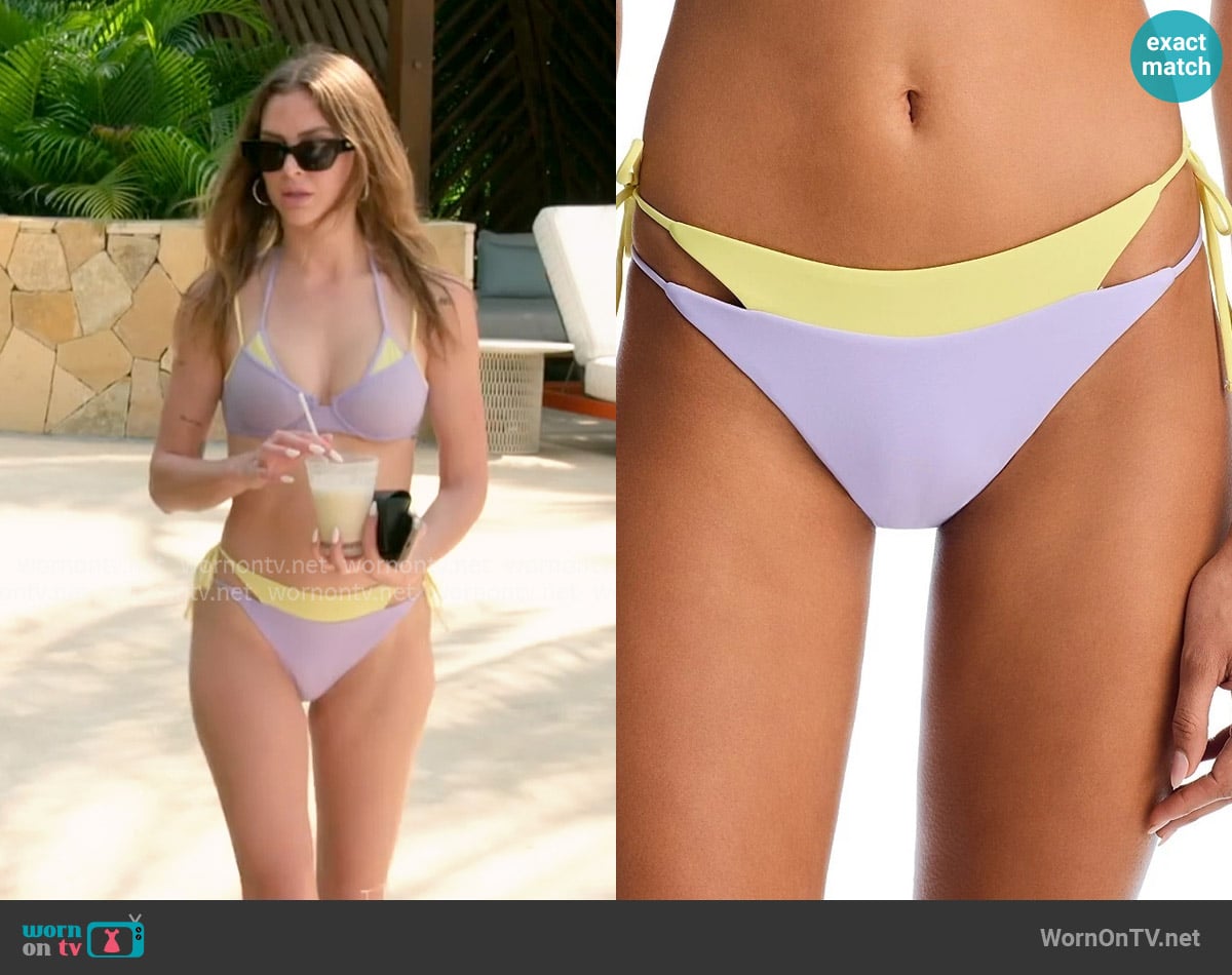 AQUA Tie String Bikini Bottom worn by Lala Kent on The Valley