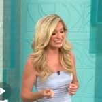 Ashley Bellman’s light blue dress on CBS Mornings