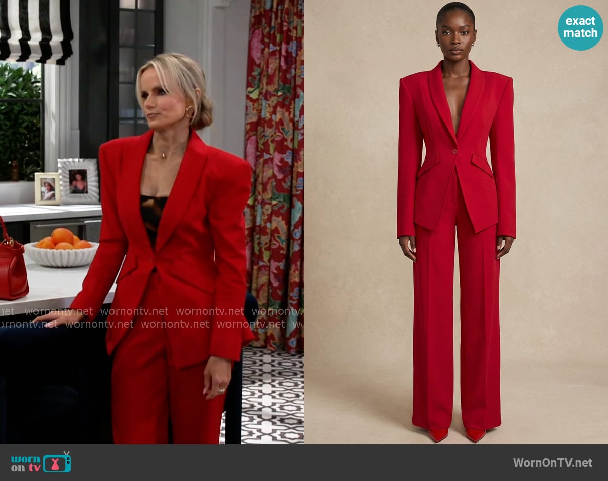 Auorae The Scarlet Statement Suit worn by Vanessa McBride (Lauren Buglioli) on Beyond the Gates