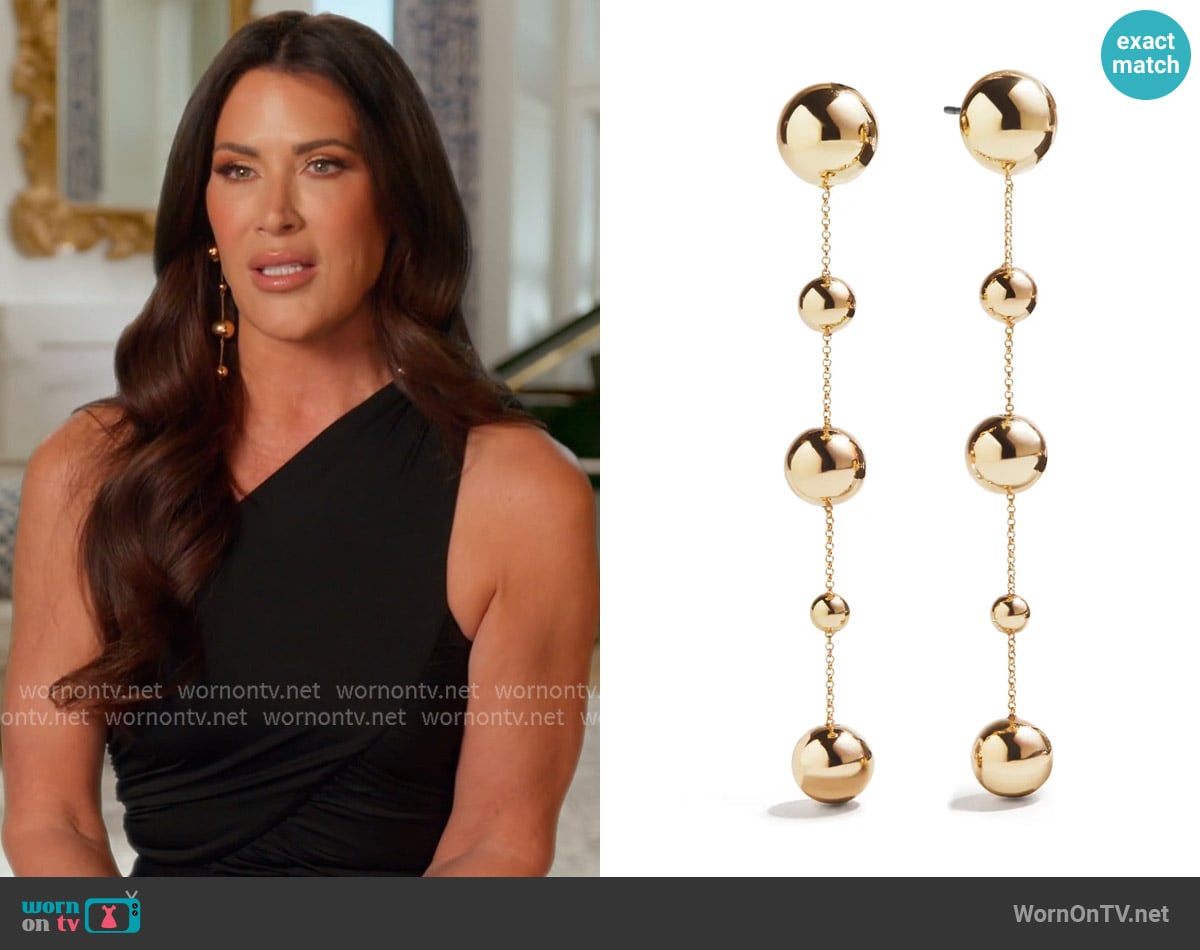 BaubleBar Blair Drop Earrings worn by Emily Simpson on The Real Housewives of Orange County