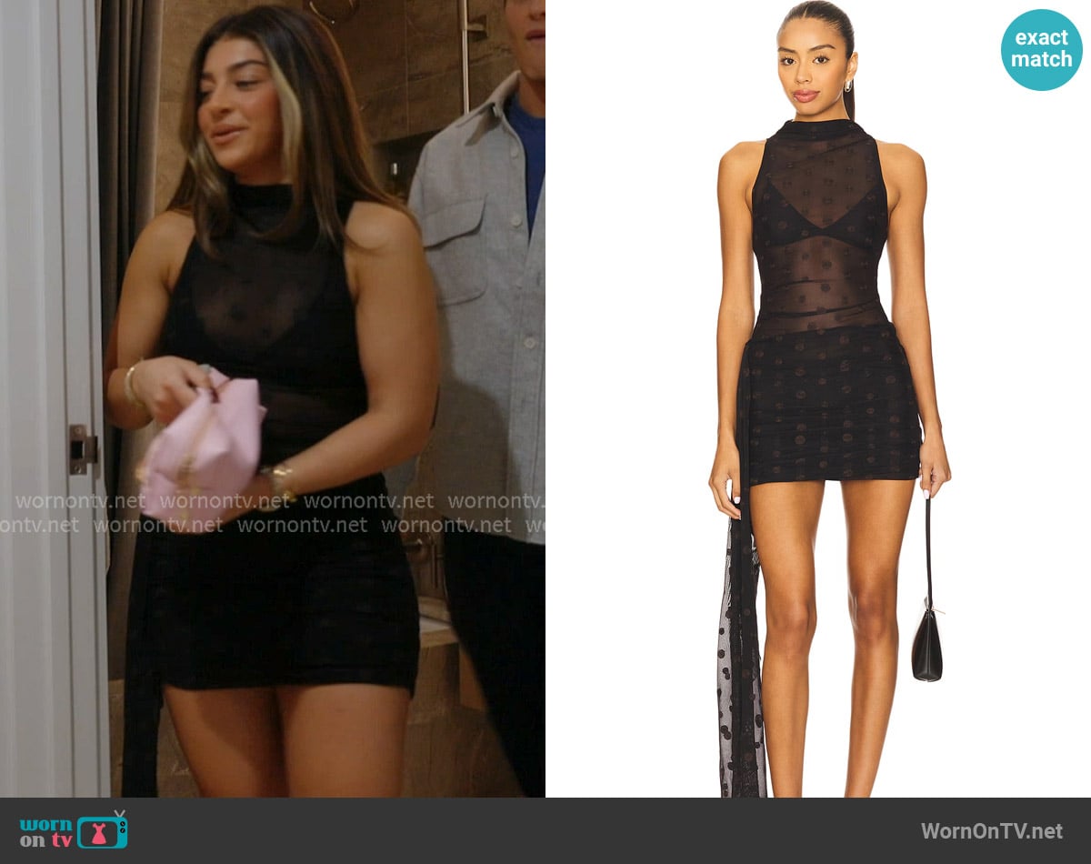 Bec + Bridge Karla Mini Dress worn by Gia Giudice on Next Gen NYC