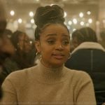Beige turtleneck sweater on The Chi