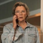 Beulah's chambray shirt on Dutton Ranch