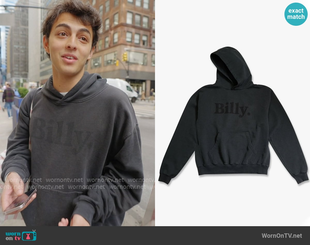 Billy Black on Black Hoodie worn by Shai Fruchter on Next Gen NYC