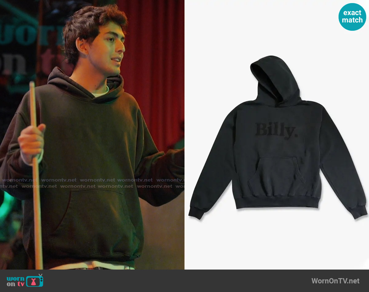 Billy Black on Black Hoodie worn by Shai Fruchter on Next Gen NYC