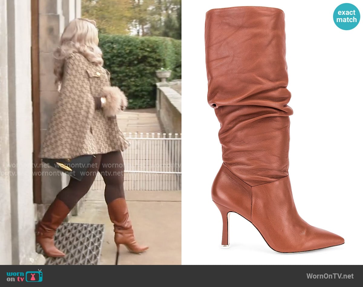 Black Suede Studio Grecia Boot worn by Phaedra Parks on The Real Housewives of Atlanta
