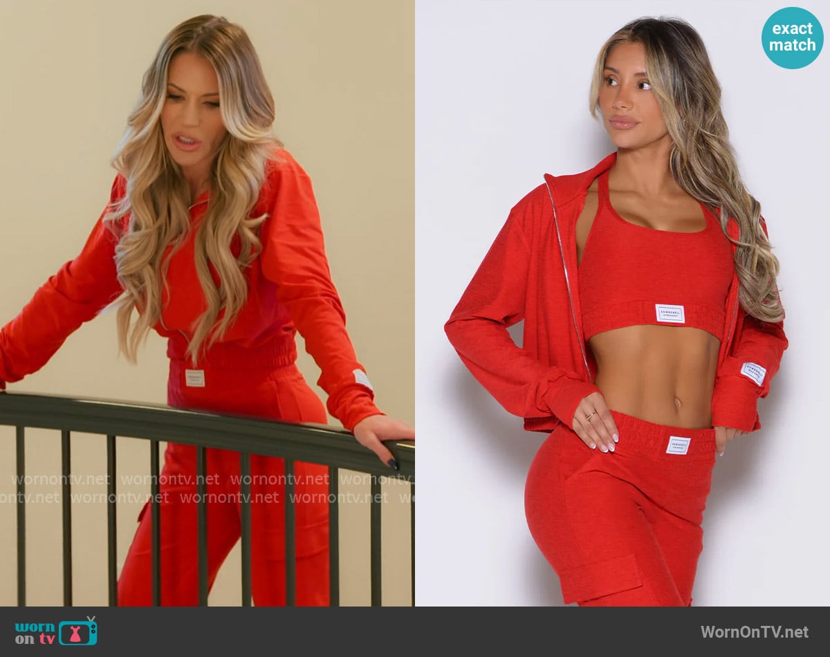 Bombshell Sportswear Cloud Full Length Jacket worn by Jennifer Pedranti on The Real Housewives of Orange County