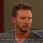 Brady’s grey v-neck tee on Days of our Lives