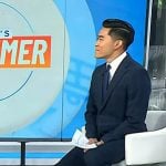 Brian Cheung’s white sneakers on Today