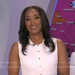 Brittany’s white ribbed sleeveless dress on Good Morning America