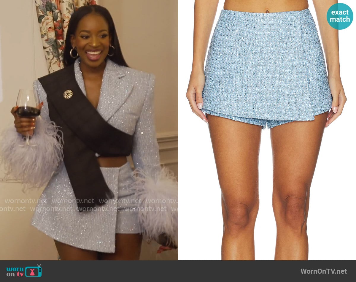 Bronx Banco Blair Skort worn by Shamea Morton Mwangi on The Real Housewives of Atlanta