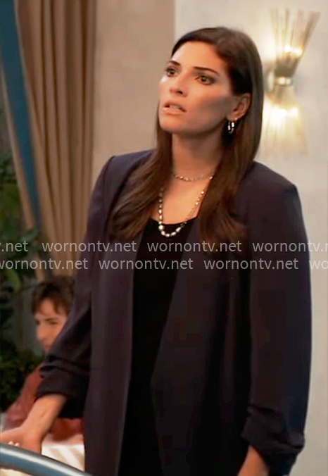 Brook-Lynn’s navy jacket on General Hospital
