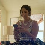 Brooke’s polka dot dress on The Five Star Weekend