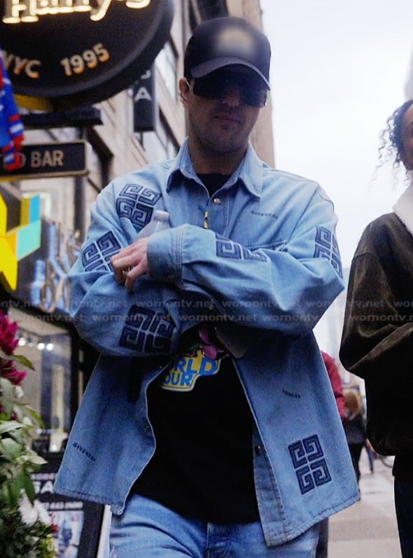 Brooks’ embroidered denim shirt on Next Gen NYC