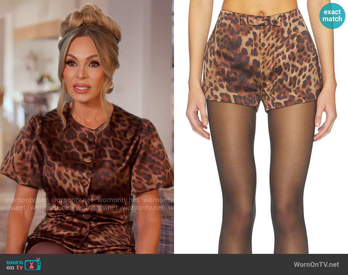 Bubish Penelope Bow Hot Short worn by Tamra Judge on The Real Housewives of Orange County