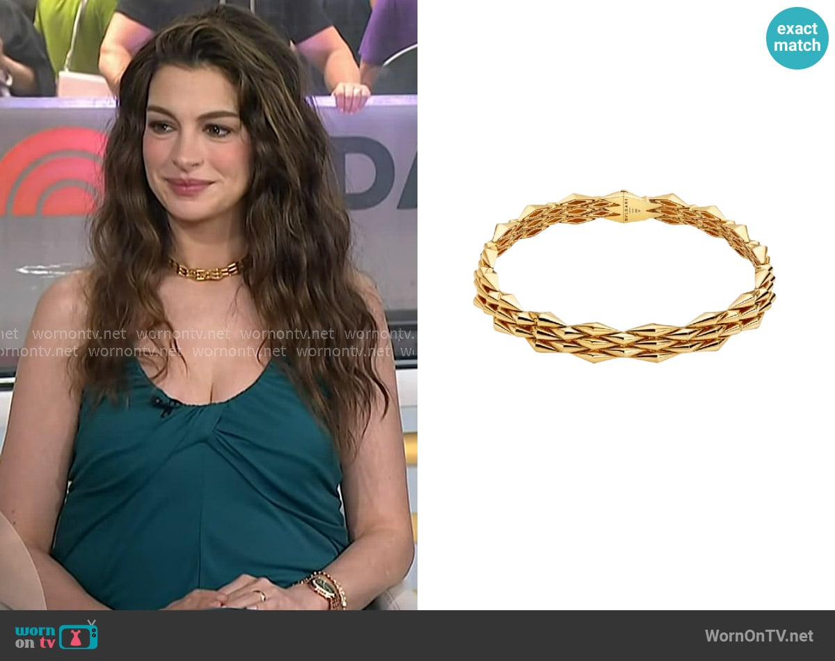 Bvlgari Vimini Necklace worn by Anne Hathaway on Today