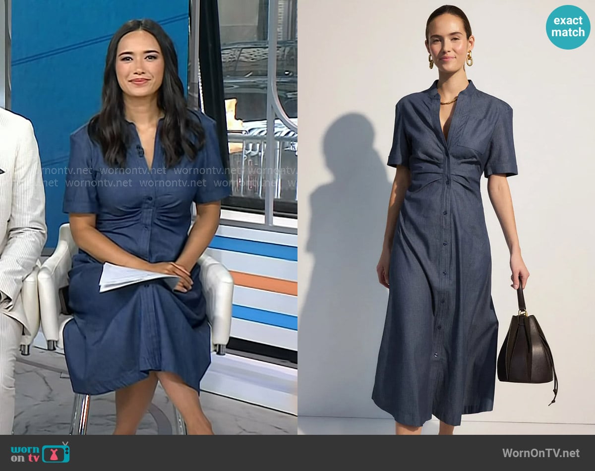 Callas Noor Midi Dress worn by Emilie Ikeda on Today