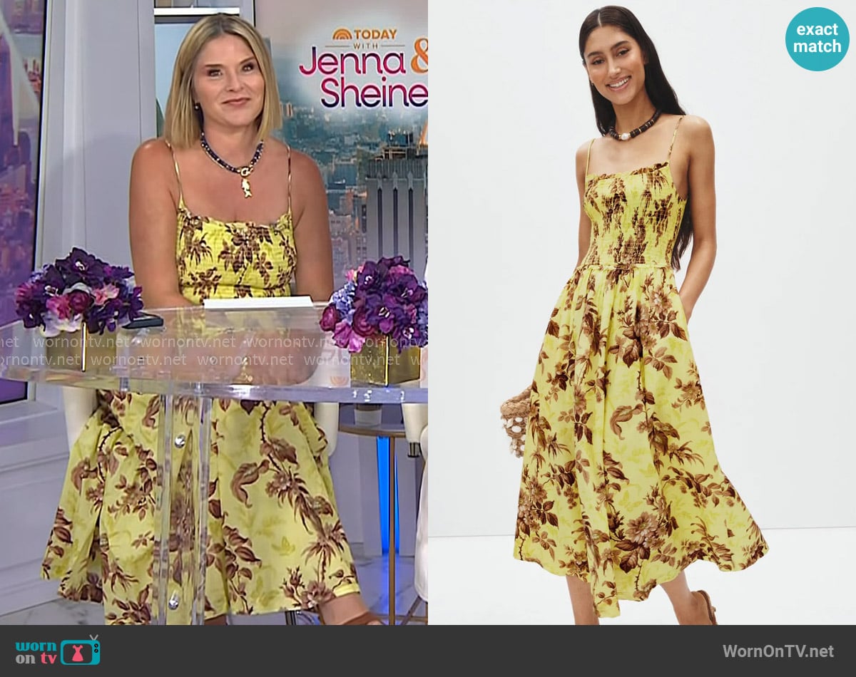 Cara Cara Carmen Dress worn by Jenna Bush Hager on Today