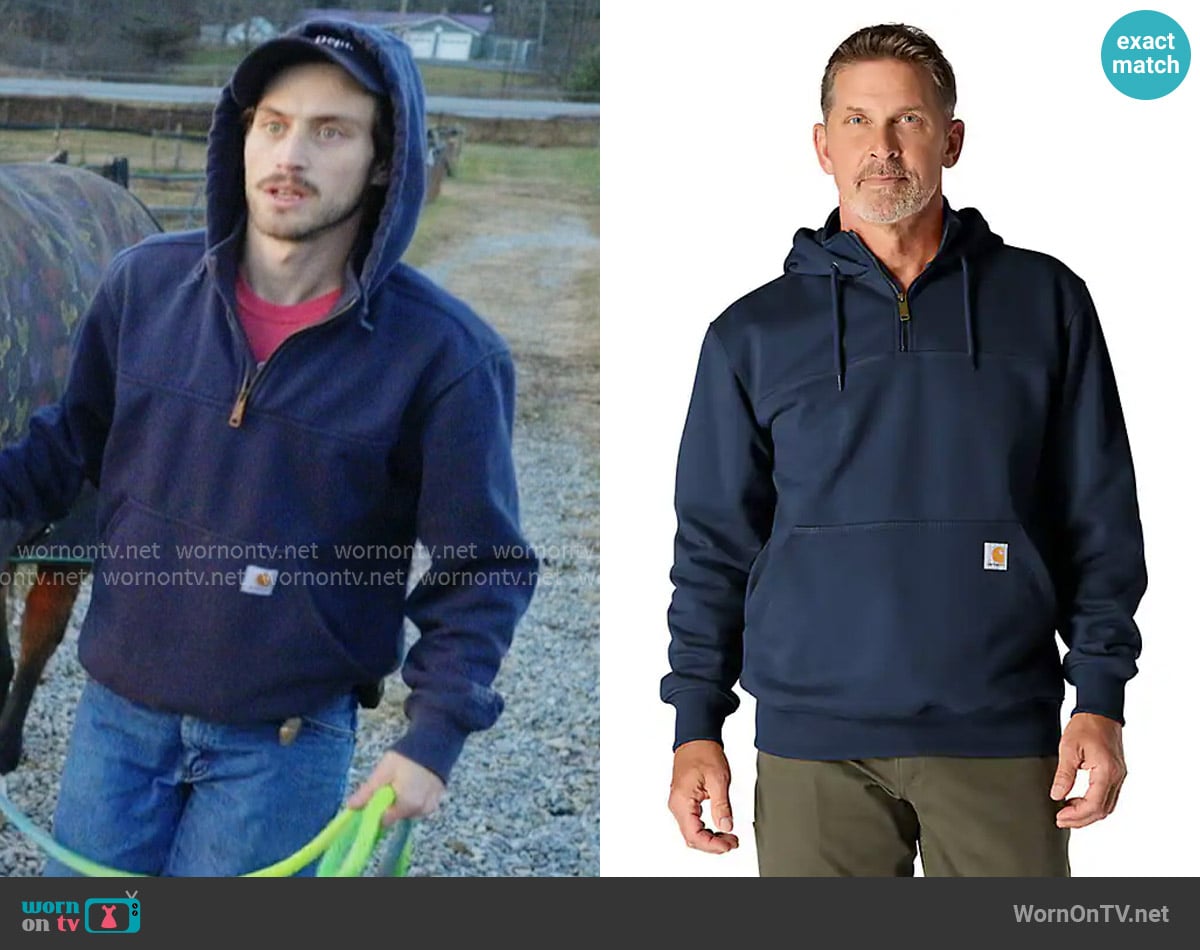Carhartt Paxton Sweatshirt worn by Liam Obergfoll on Next Gen NYC