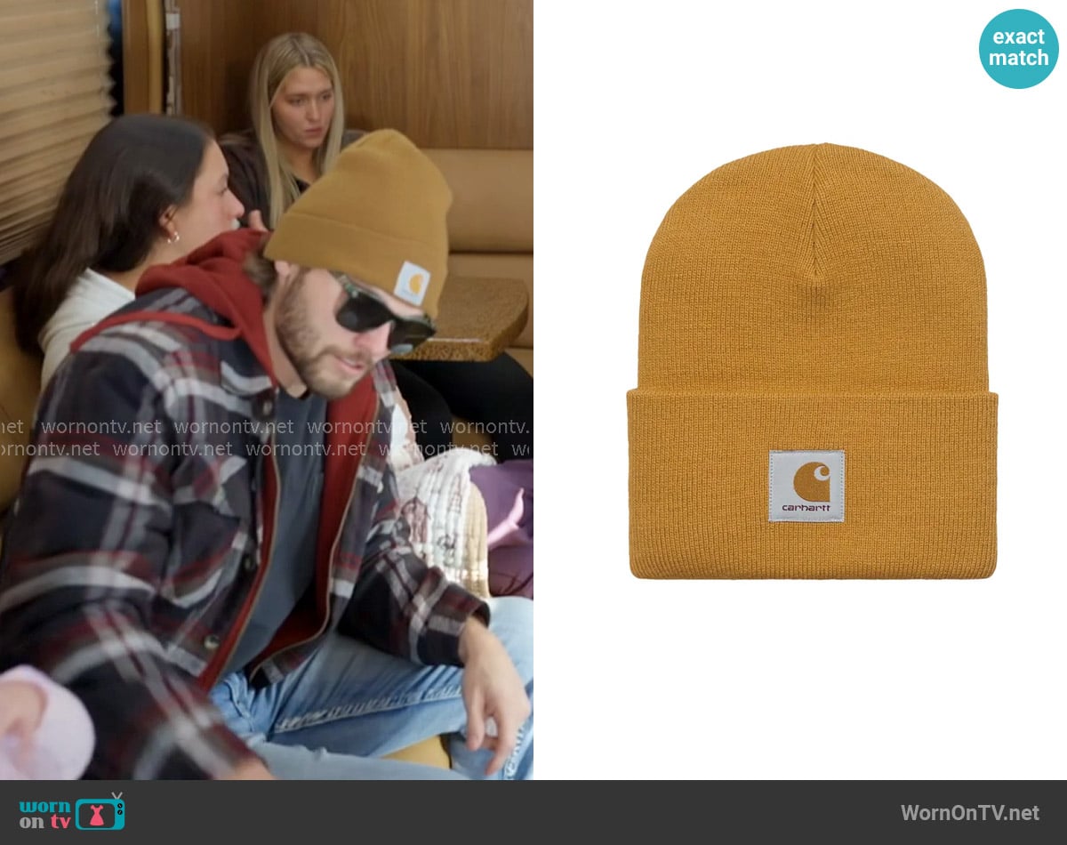 Carhartt WIP Acrylic Watch Hat in Ochre worn by Jesse McBee on The McBee Dynasty Real American Cowboys
