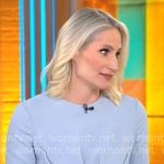 Caroline Polisi’s light blue dress on CBS Mornings